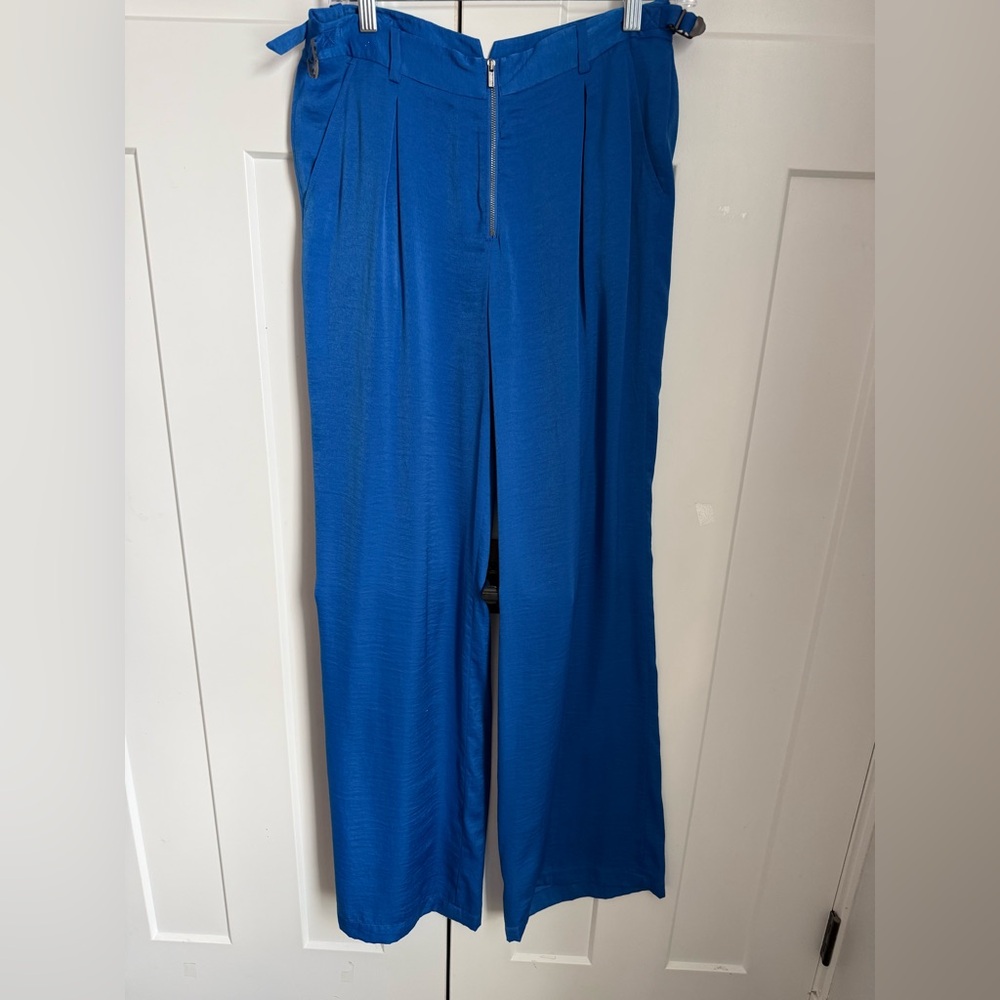BCBGMaxAzria Vibrant Blue Wide Leg Pants